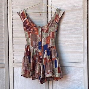 Vanessa Mooney The Elisabeth Romper Dress - Snakeskin Silk